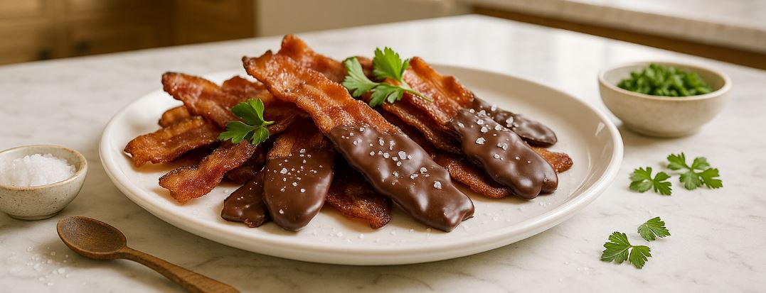 Sweet & Salty Chocolate Dipped Bacon