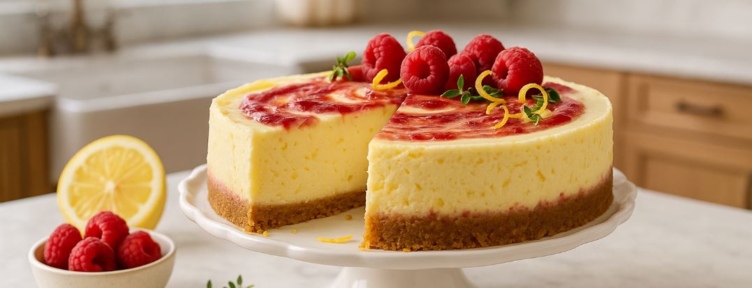 Lemon Raspberry Cheesecake