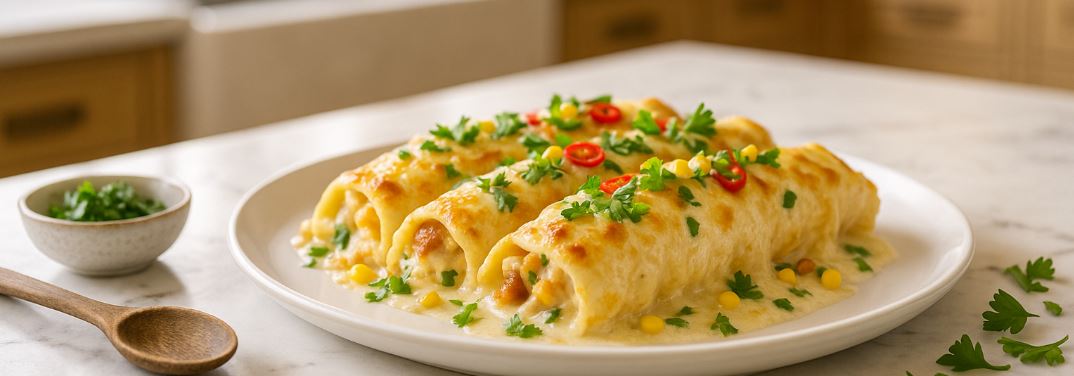 White Chicken Enchiladas