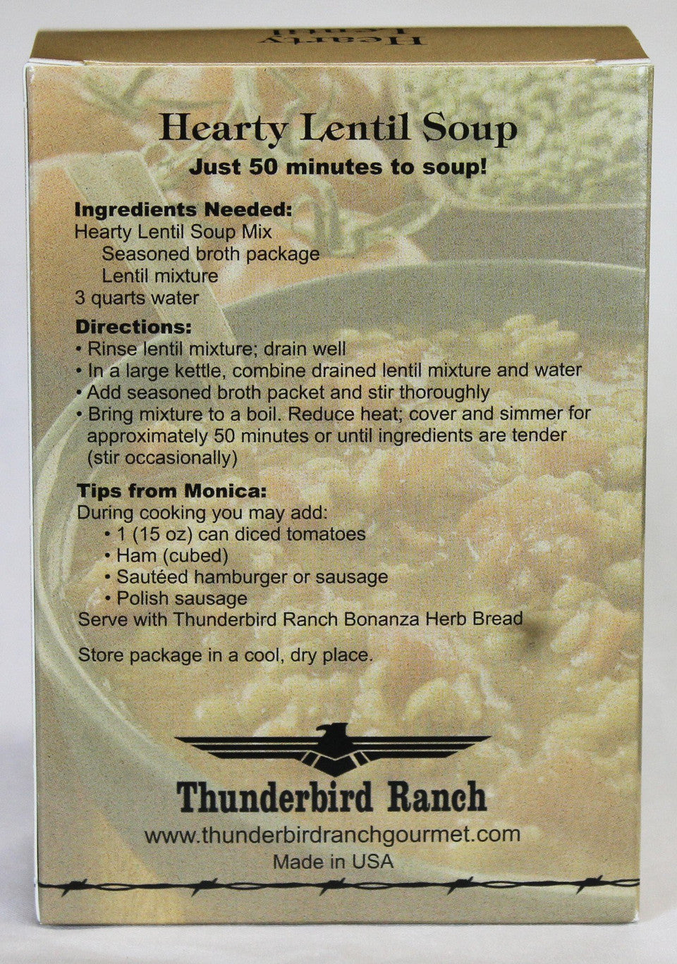 Hearty Lentil Soup Mix