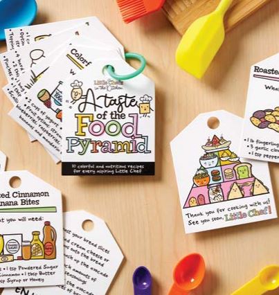 Little Chef Food Pyramid Recipe Cards