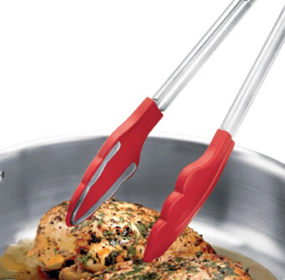 Silicone Tongs W/Teeth