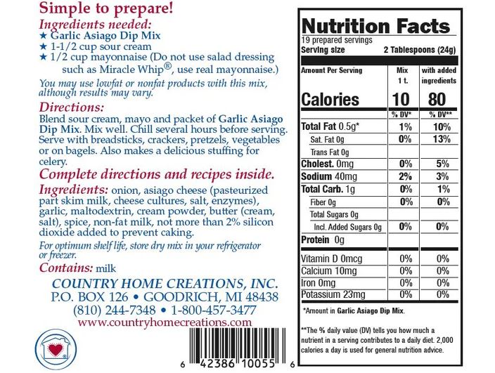 Garlic Asiago Dip Mix
