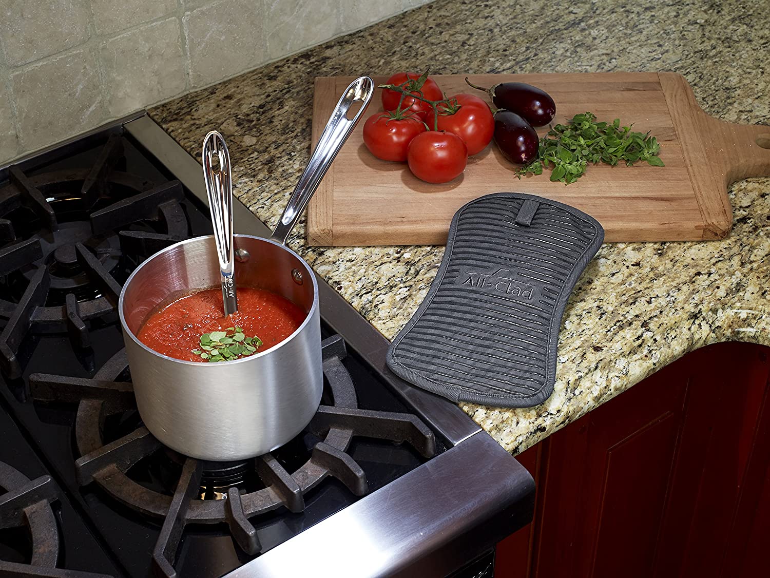 All-Clad Pewter Silicone Oven Mitt