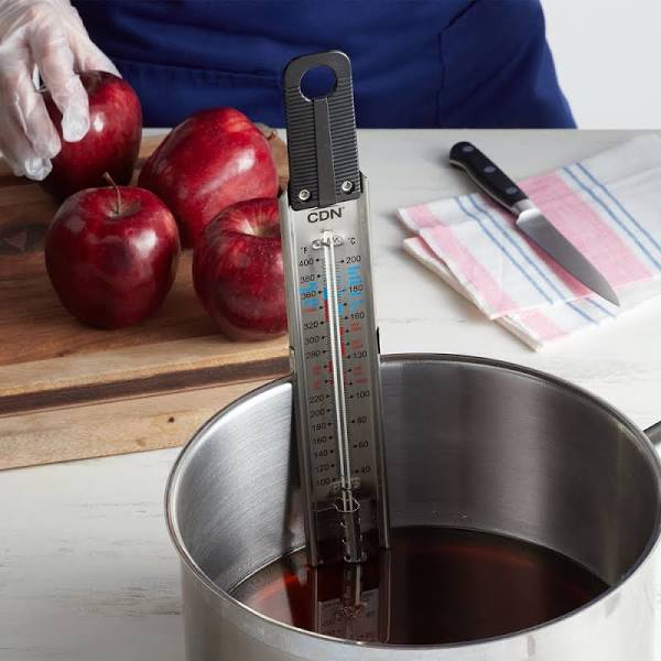 jelly/deep Fry Thermometer, Stainless Steel, With Pot Clip Attachment And  Quick Reference Temperat