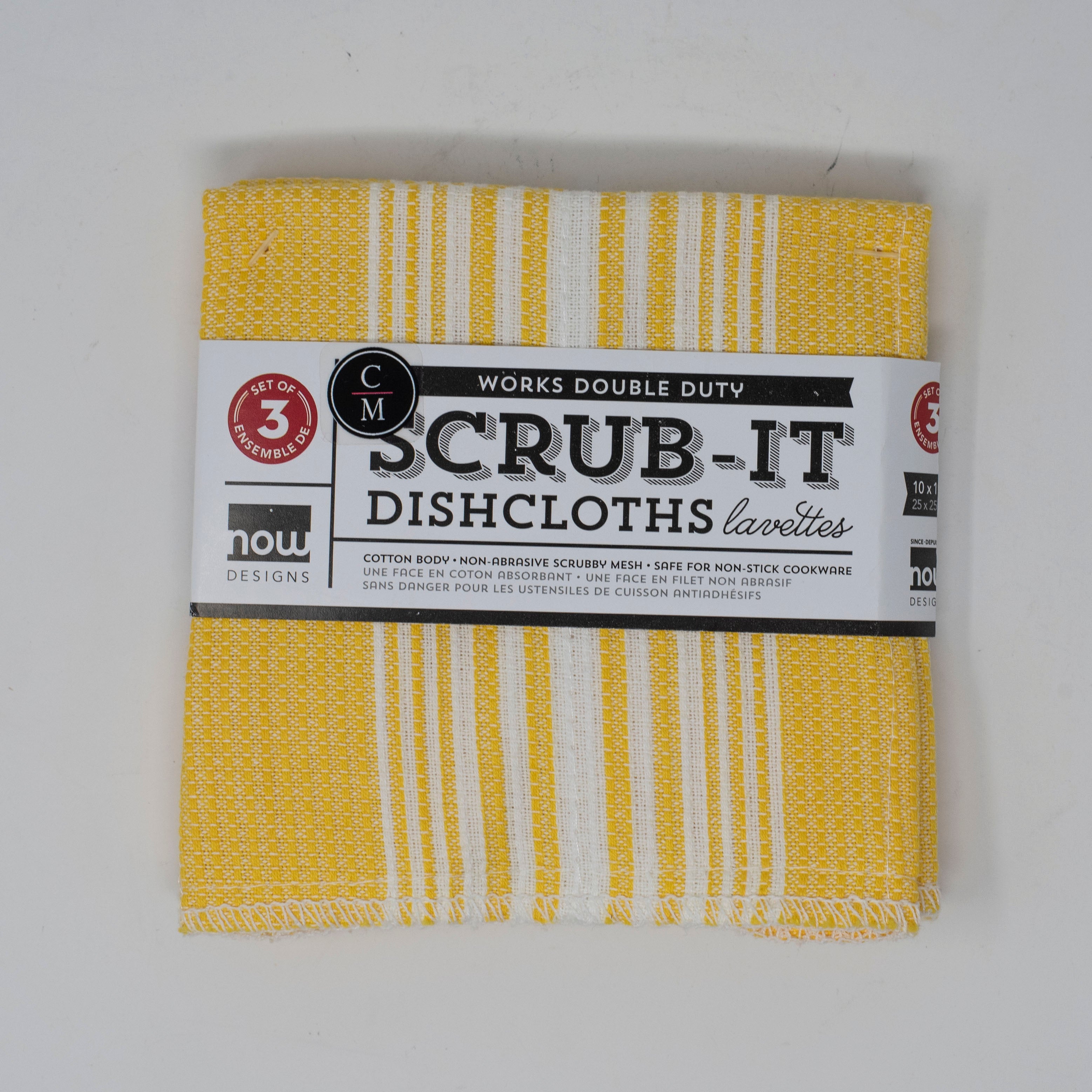S&T INC. Honeycomb Dish Cloths with Tough Scrub Mesh, Dish Rags