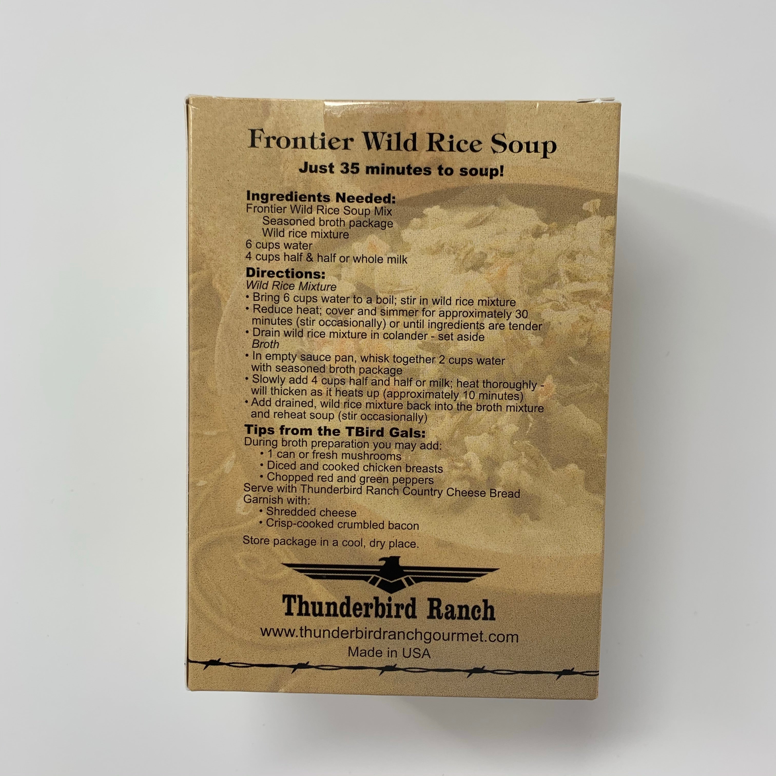 Thunderbird Ranch Frontier Wild Rice Soup